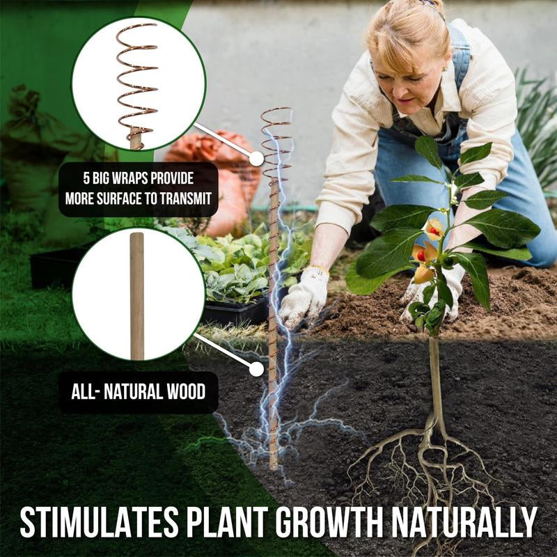 Gardening Copper Coil Antennas Stakes