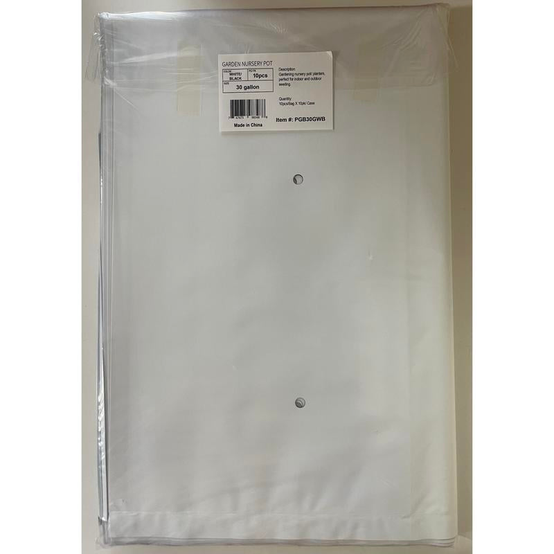 30 Gallon Plastic Grow Bags - 10 Pcs