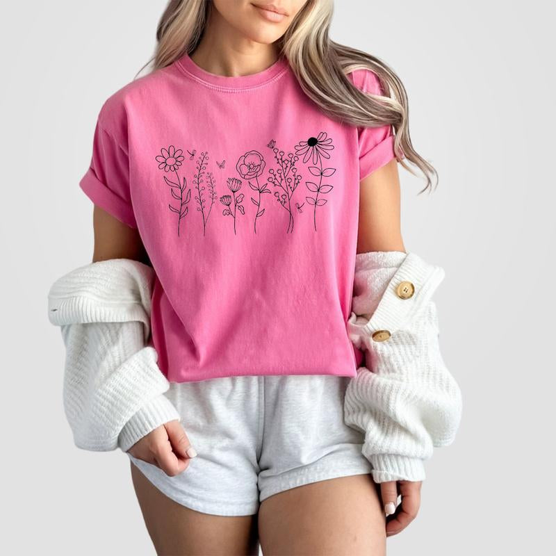Wild Flowers Breathable T-Shirt