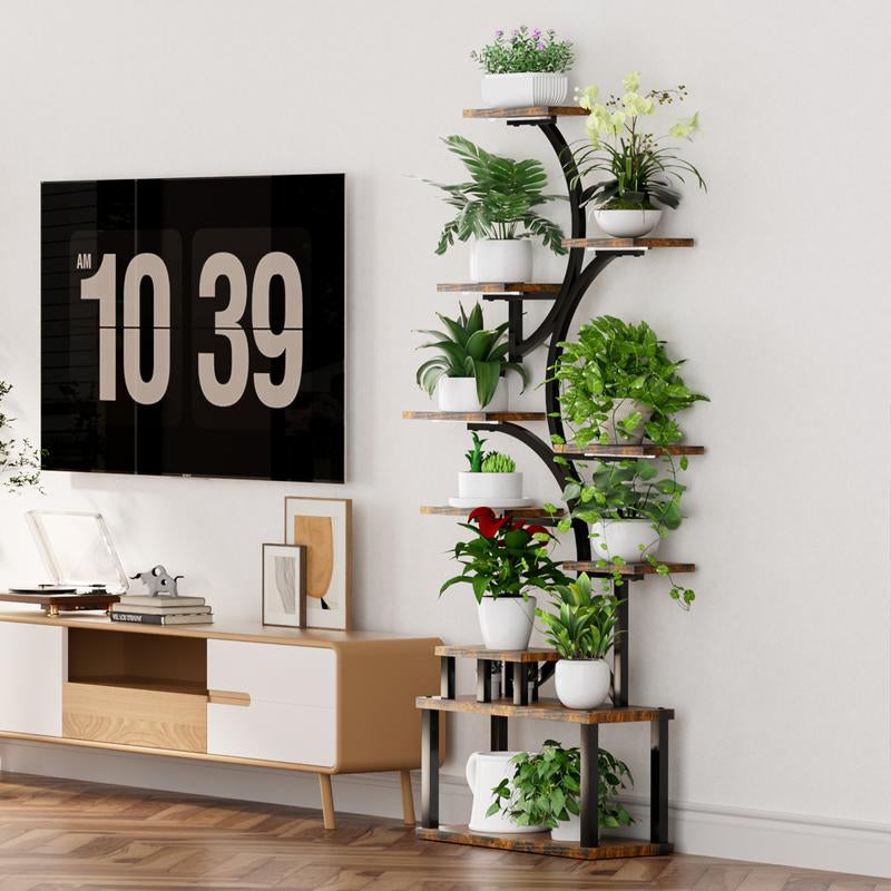 68.5" Tall 10-Tier Plant Stand with 5 Grow Lights