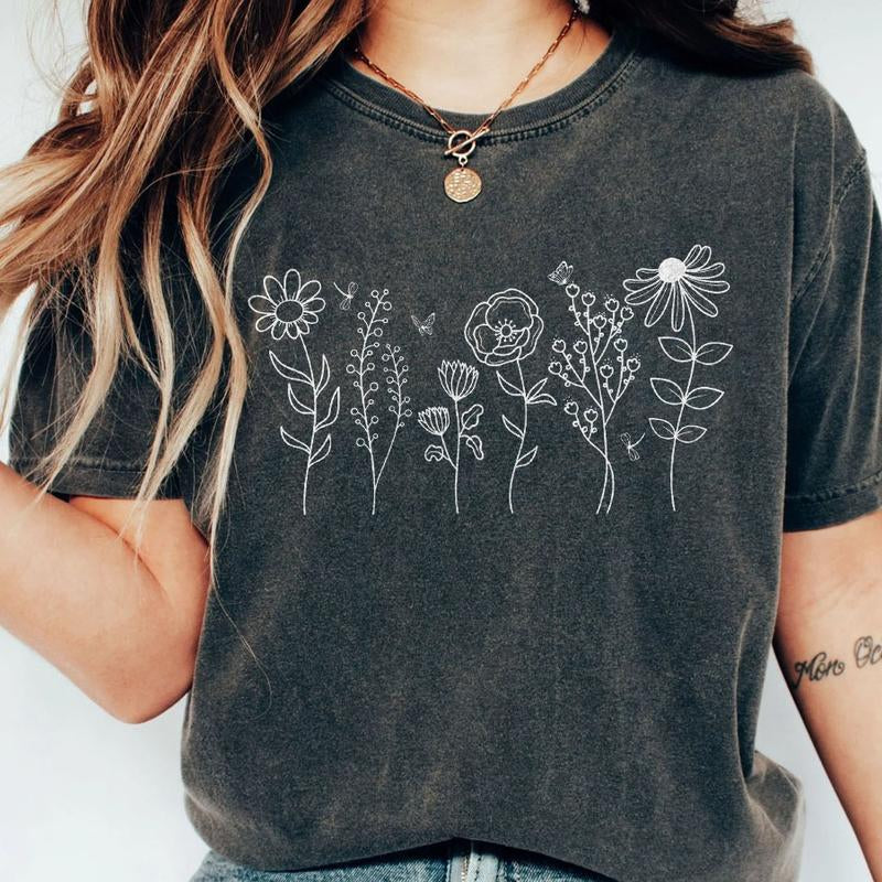 Wild Flowers Breathable T-Shirt